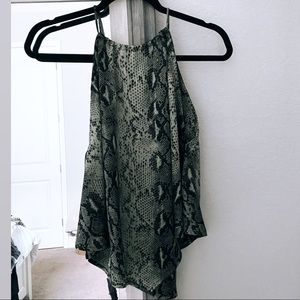 Snake print blouse ONLY WORN ONCE